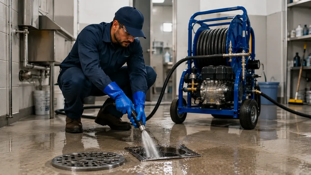 Floor Drain Hydro Jet Cleaning in Gardena