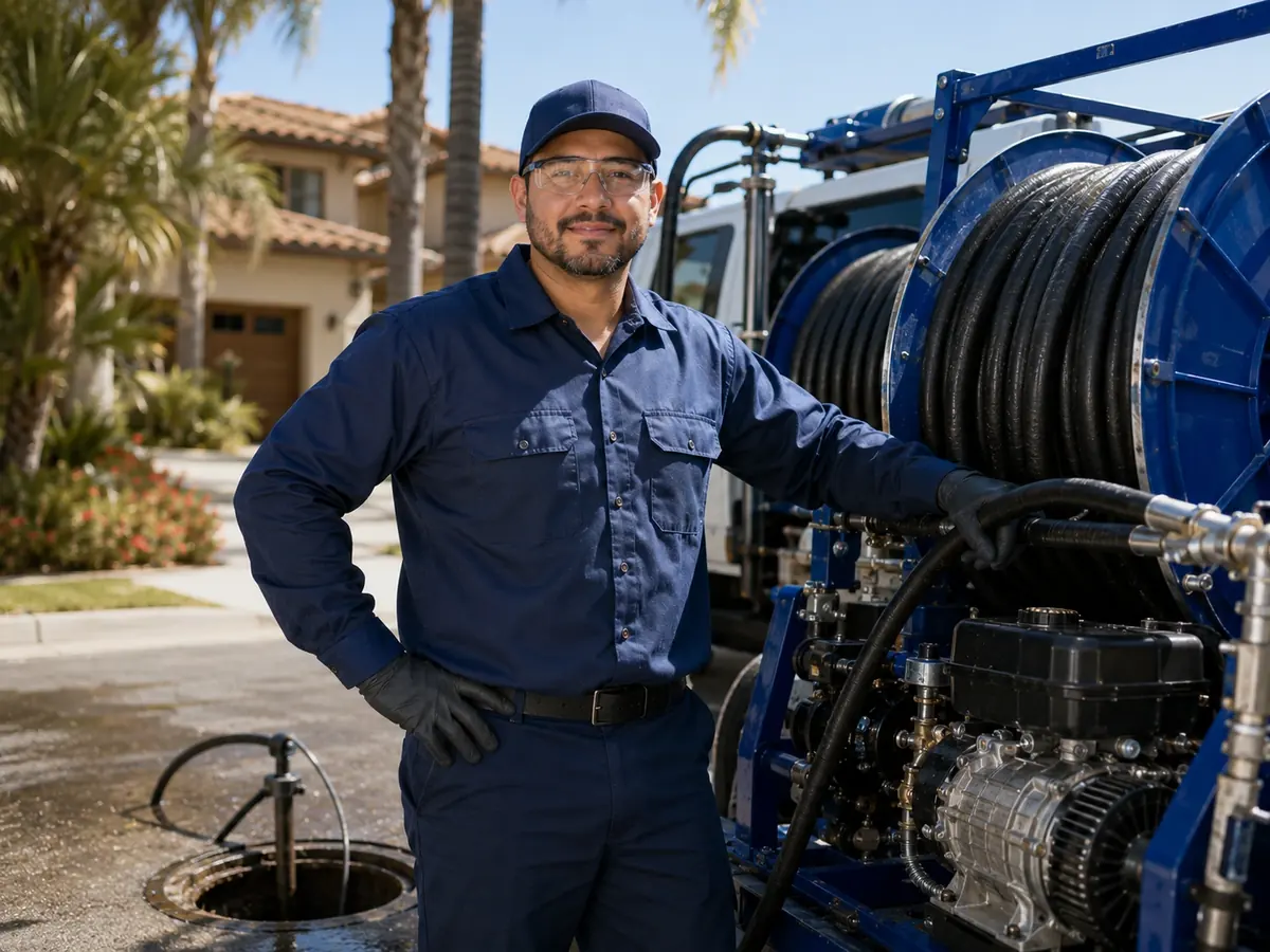 Hydro jet sewer cleaning in Gardena
