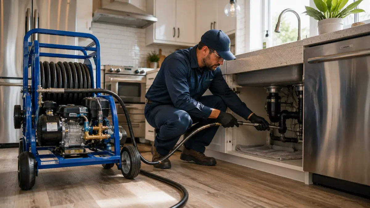 Kitchen Drain Hydro Jetting in Gardena