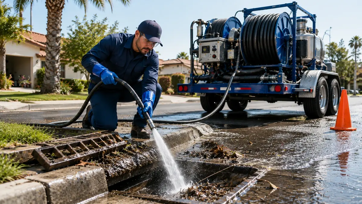 Storm Drain Hydro Jet Cleaning in Gardena